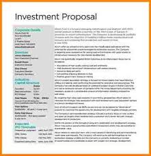 How To Write Investment Proposal Filename New Company Driver