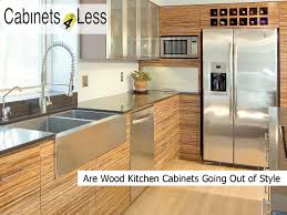 are wood kitchen cabinets going out of