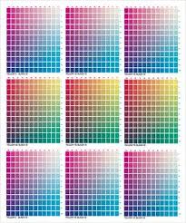 Cmyk Color Chart For Illustrator In 2019 Cmyk Color Chart