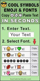 cool symbols emoji fonts copy