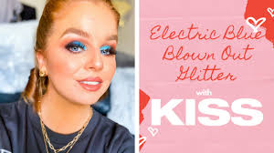 electric blue eyeshadow tutorial kiss