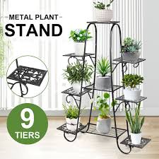 9 Tier Tall Plant Stand Indoor Iron