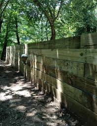 Railroad Tie Retaining Wall Frank