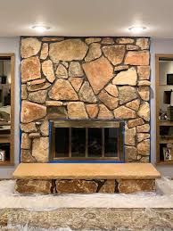 Limewash Stone Fireplace Makeover Bye