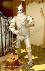My 6 year old daughter, maria, is wearing the costume. Original Homemade Tin Man Costume