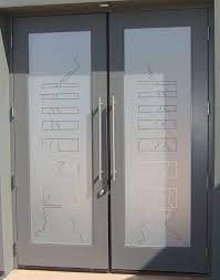 etched glass doors in wrought iron