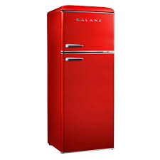 If you're looking for a reliable performer in the kitchen, look no further. Galanz 7 6 Cu Ft Retro Mini Refrigerator With Dual Door And True Freezer In Red Bcd 215v 62h The Home Depot