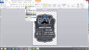 Baby Shower Invitation Template In Ms Word