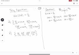 Solved 03 Solving Trig Equations Can