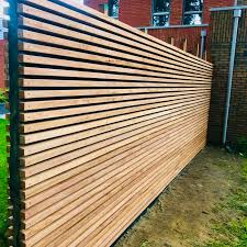 Modern Slatted Fence 4 0 X 4 0 Cm