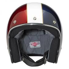 Biltwell Bonanza 3 4 Dot Le Racer Helmet Red White Blue