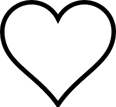 heart clipart black and white images