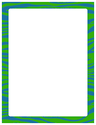 Blue And Green Page Borders