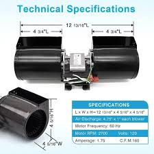 Fireplace Blower Fan Kit For Heat Glo