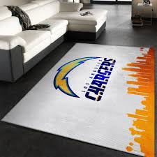 los angeles chargers nfl area rug