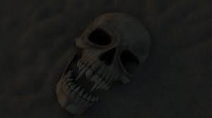 horror skull 3d model 30 obj ma