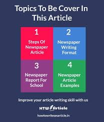 Generally, these newspapers are more serious and present more facts than tabloids. How To Write Newspaper Article Report Format Topics By Quotes Studio Medium