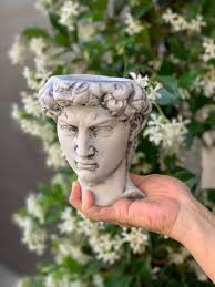 Antic David Head Planter Greek