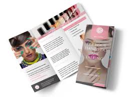 nail salon brochure templates