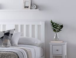 Malmo White Wooden Bed Frame Time4sleep