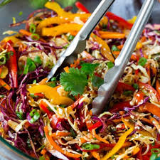 asian slaw with sesame dressing