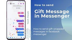 send gift message in facebook messenger