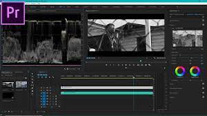 cinematic black and white color grading