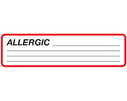 Clag Patient Chart Allergy Indication Labels