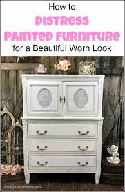 How To Distress Painted Furniture For A