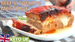 keto beef tomato meatloaf with
