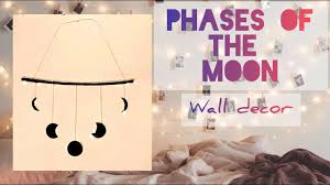 diy phases of the moon wall decor