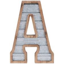 Offered in popular brushed natural satin finish for little office letters with style. Galvanized Metal Letter Wall Decor Hobby Lobby