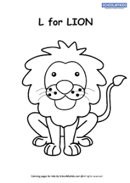 Letter l coloring pages free coloring pages. L For Lion Coloring Page Worksheets For Preschool Kindergarten Grade Art And Craft Worksheets Schoolmykids Com