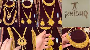 tanishq beautiful gold long necklace