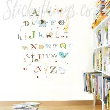 Animal Alphabet Wall Stickers Kids