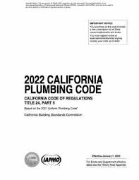 2022 California Plumbing Code