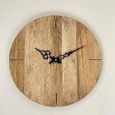Designer Wooden Wall Clock Deepawali