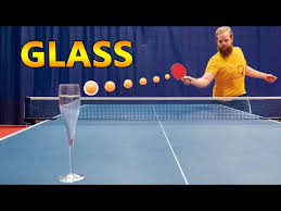 Break A Glass With A Ping Pong Shot