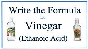 vinegar acetic acid or ethanoic acid