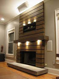 Slatted Fireplace Surround And Mantle