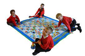 large snakes and ladders floor game