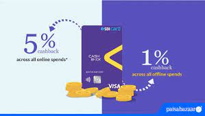 cashback sbi card features fees