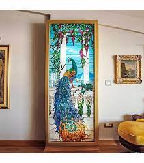 Peacock Stained Glass Artwork Custom