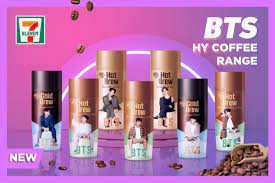 The bts hy coffee has two editions, namely the cold brew americano and the hot brew vanilla latte. Limited Edition Bts Themed Cold Brew Americano Other Coffees Now In 7 Eleven S Pore Sgcheapo