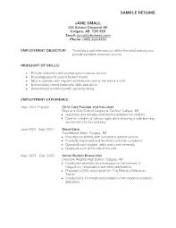 Good Objectives In Resume Good General Objective For Resumes Good