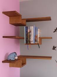 Real Oak Floating Corner Shelves Mm