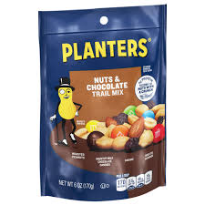 planters trail mix nuts chocolate