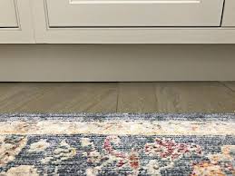 gap between cabinet and floor