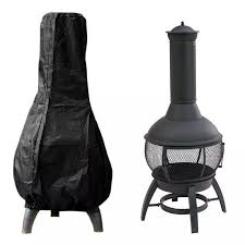 It burns wood and is well enclosed, so fire sparks or embers cannot escape the firehouse. 48x8in Patio Chiminea Cover Waterproof Protective Chimney Fire Pit Heater Cover Weatherproof For Veranda Outdoor Garden Stove Shade Sails Nets Aliexpress