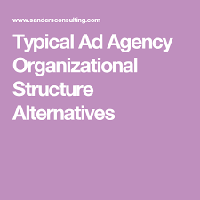 Typical Ad Agency Organizational Structure Alternatives
